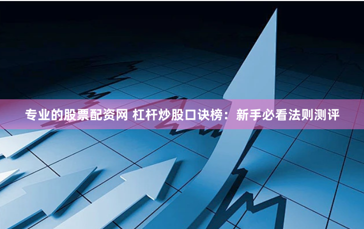 专业的股票配资网 杠杆炒股口诀榜：新手必看法则测评
